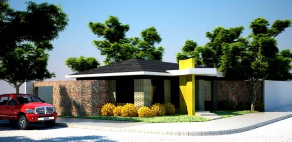 3D Casa Unifamiliar Render