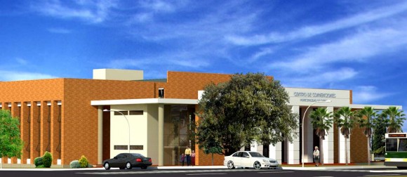 3D Centro de Convenciones, Plaza y Oficinas Render