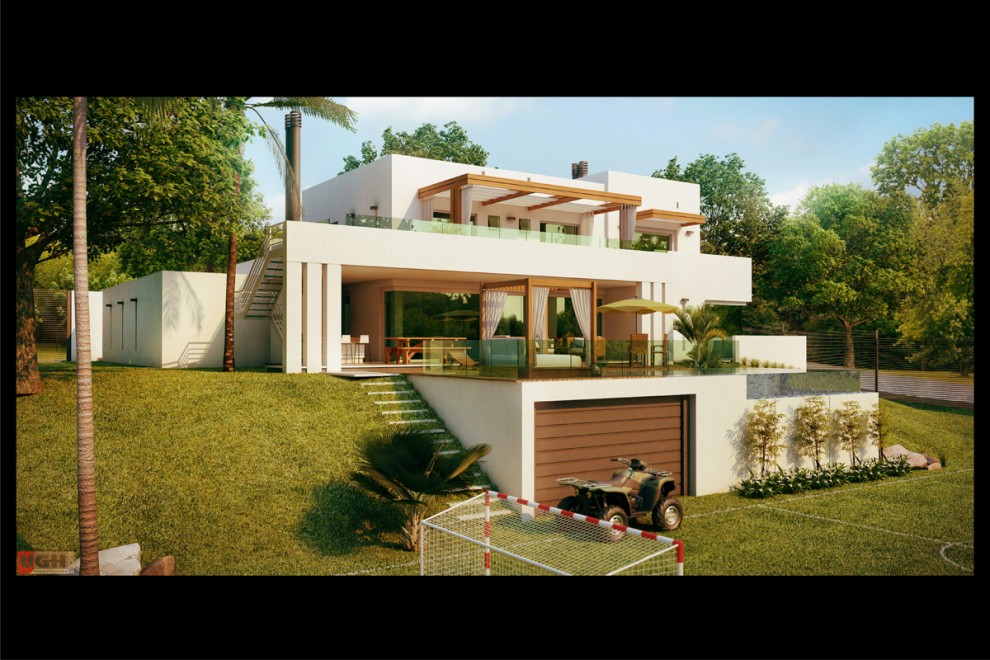 » 3D Casa de Fin de Semana Zona Anfiteatro San Bernardino Render