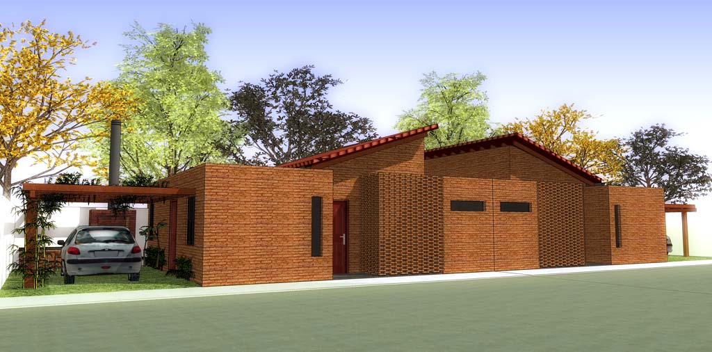 3D Viviendas de Interés Social de 60 m2, para Conjunto Habitacional en la  ciudad de Limpio | Arquitectos del Paraguay, Galería de Arquitectura,  Proyectos y Servicios de Construcción.