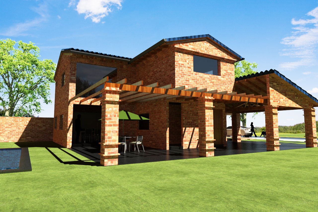 3D Vivienda Unifamiliar de Estancia Tradicional Rustica Render –  Arquitectura Casas | Arquitectos del Paraguay, Galería de Arquitectura,  Proyectos y Servicios de Construcción.
