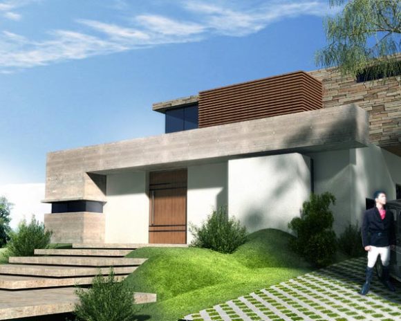 3D Vivienda en el Parana Country Club Render - Arquitectura de Casas